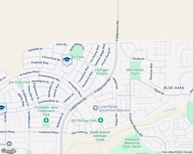 map of restaurants, bars, coffee shops, grocery stores, and more near 301 Bramble Court in Roseville