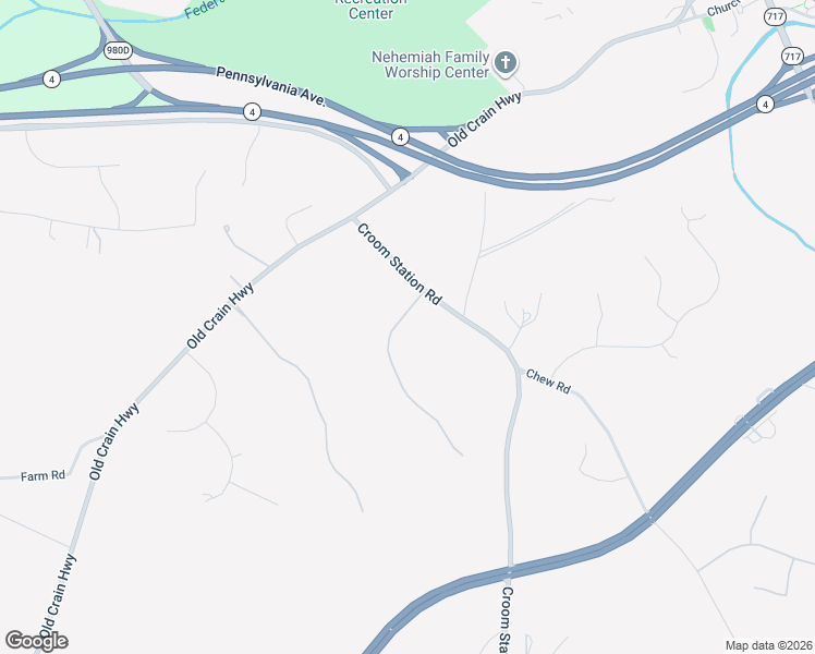 map of restaurants, bars, coffee shops, grocery stores, and more near 6102 Blue Sage Lane in Upper Marlboro