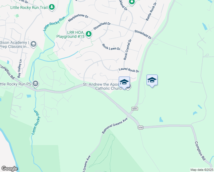 map of restaurants, bars, coffee shops, grocery stores, and more near 6737 Bunkers Court in Clifton