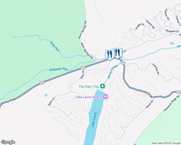 map of restaurants, bars, coffee shops, grocery stores, and more near 329 The Hill Road in Basye