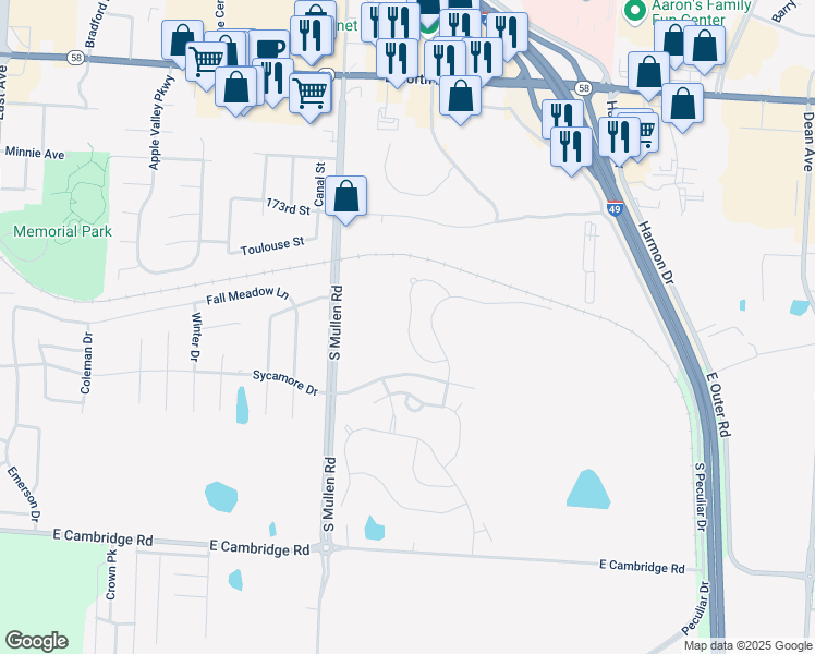 map of restaurants, bars, coffee shops, grocery stores, and more near 510 Maggie Ct. in Belton