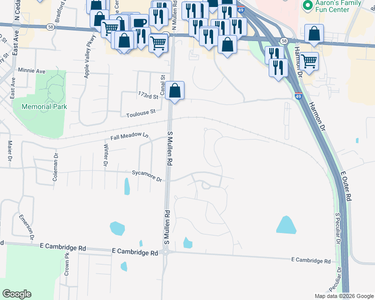map of restaurants, bars, coffee shops, grocery stores, and more near 440 Maggie Court in Belton