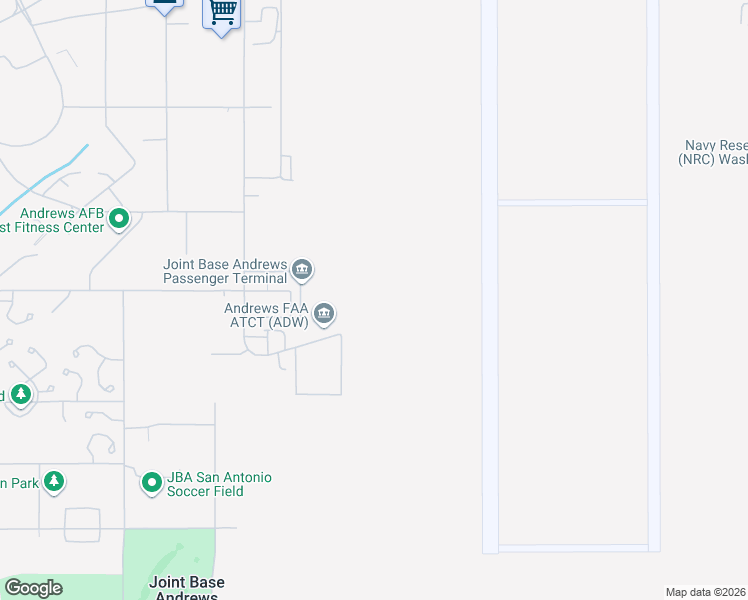 map of restaurants, bars, coffee shops, grocery stores, and more near in Joint Base Andrews