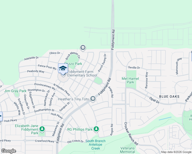 map of restaurants, bars, coffee shops, grocery stores, and more near 2325 Porch Swing Drive in Roseville