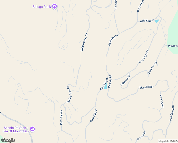 map of restaurants, bars, coffee shops, grocery stores, and more near 407 El Paso Court in Cripple Creek