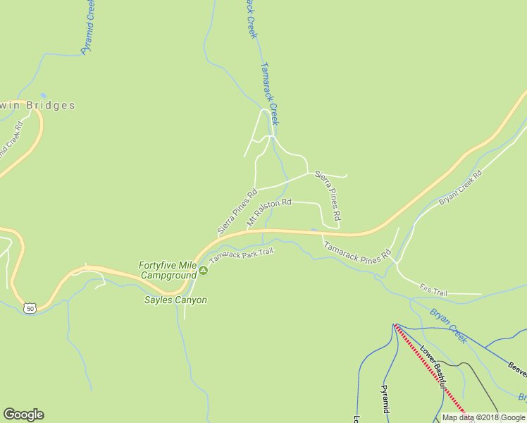 map of restaurants, bars, coffee shops, grocery stores, and more near 7084 Mount Ralston Drive in Twin Bridges