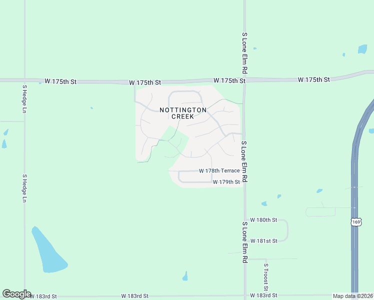 map of restaurants, bars, coffee shops, grocery stores, and more near 21866 West 177th Terrace in Olathe