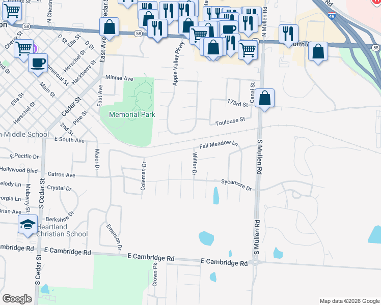 map of restaurants, bars, coffee shops, grocery stores, and more near 911 Fall Meadow Lane in Belton