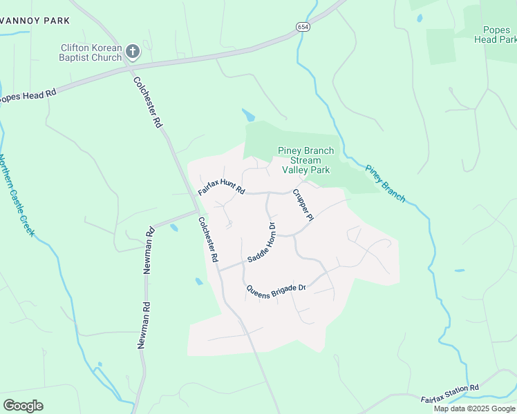 map of restaurants, bars, coffee shops, grocery stores, and more near 6102 Saddle Horn Drive in Fairfax
