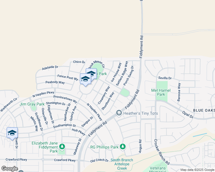 map of restaurants, bars, coffee shops, grocery stores, and more near 4129 Creamery Way in Roseville