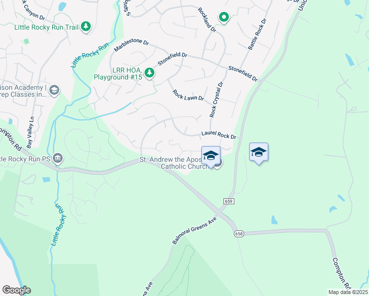 map of restaurants, bars, coffee shops, grocery stores, and more near 6726 Bunkers Court in Clifton