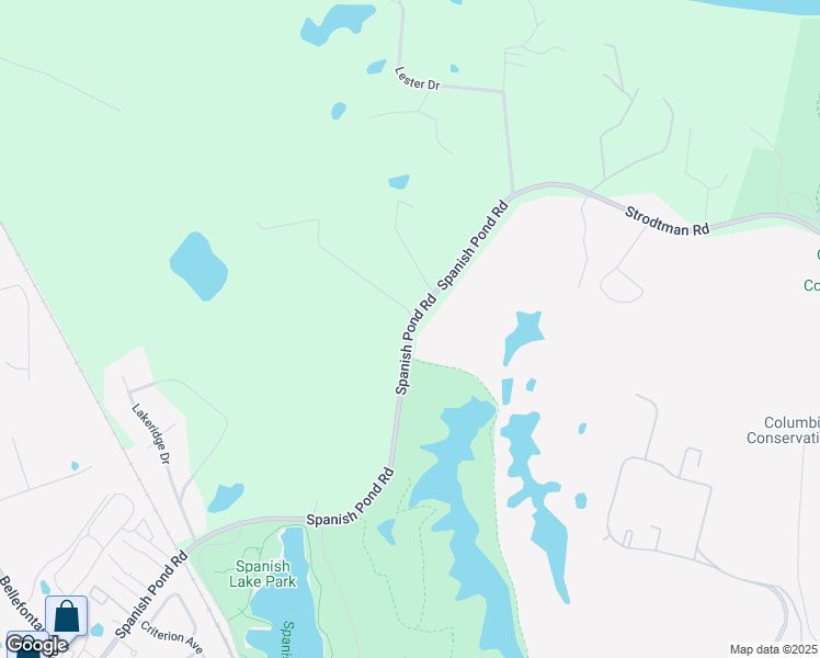 map of restaurants, bars, coffee shops, grocery stores, and more near 12829 Spanish Pond Road in St. Louis