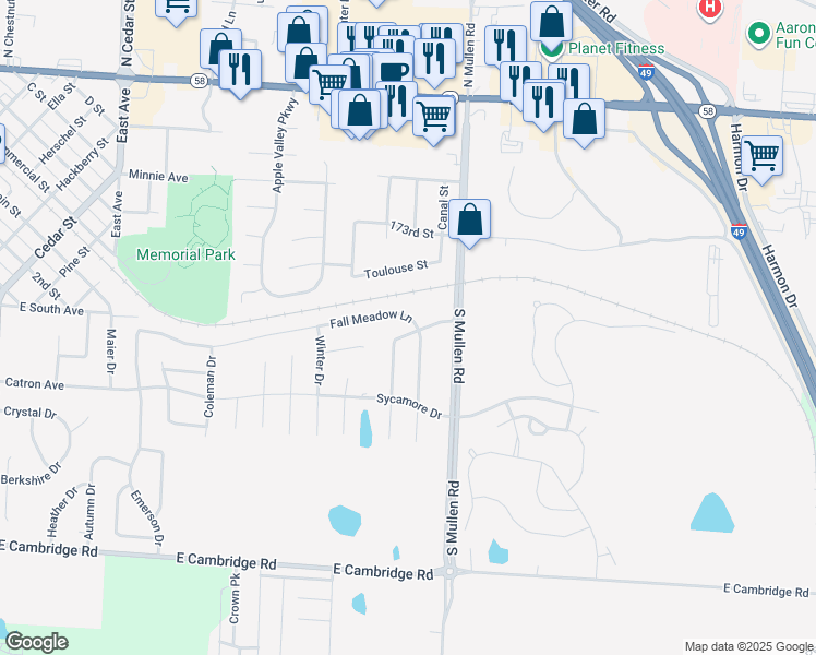map of restaurants, bars, coffee shops, grocery stores, and more near 1204 Silver Maple Drive in Belton