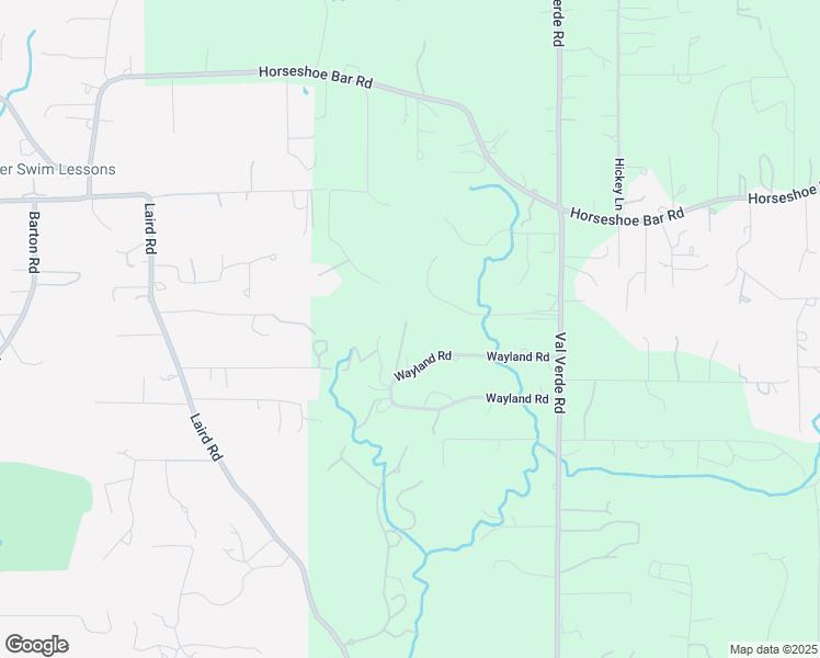map of restaurants, bars, coffee shops, grocery stores, and more near 7680 Wayland Road in Loomis
