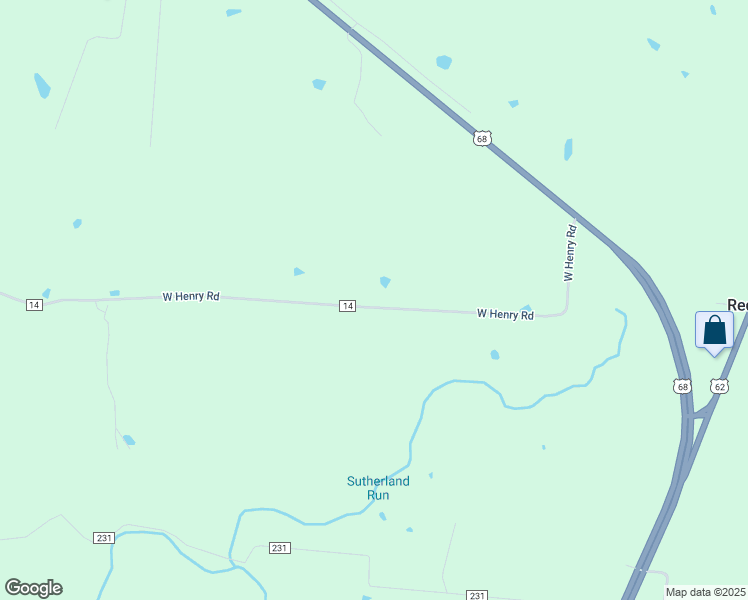 map of restaurants, bars, coffee shops, grocery stores, and more near 7150 West Henry Road in Ripley