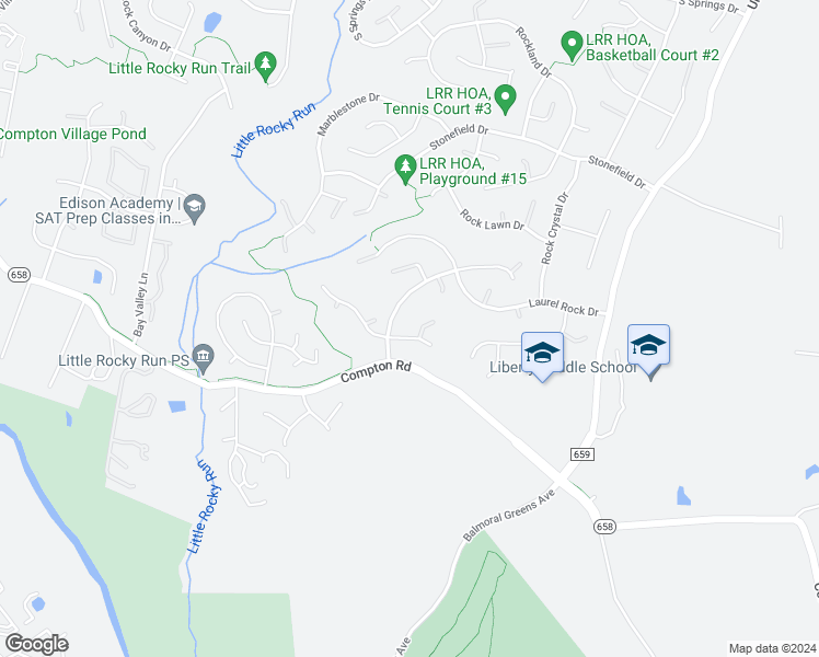map of restaurants, bars, coffee shops, grocery stores, and more near 13920 Rock Brook Court in Clifton