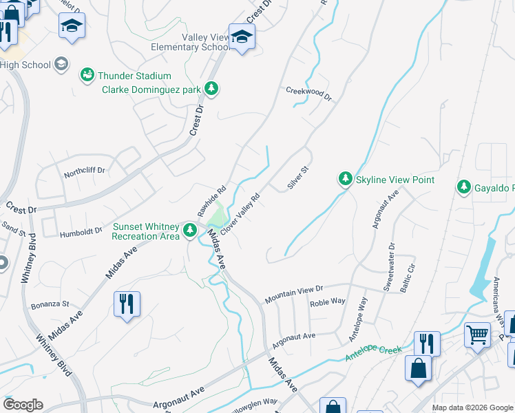 map of restaurants, bars, coffee shops, grocery stores, and more near 3335 Quartz Court in Rocklin