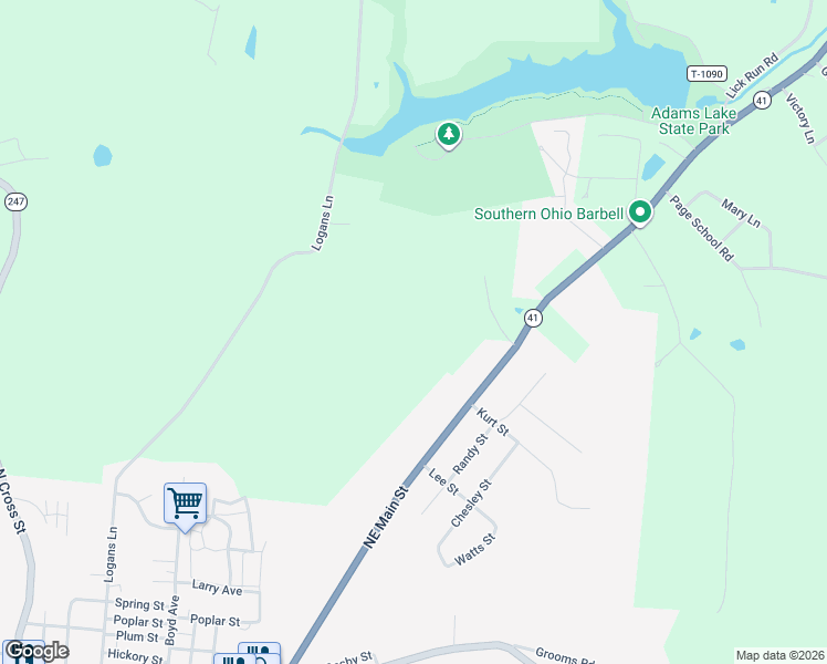 map of restaurants, bars, coffee shops, grocery stores, and more near 13953 Northeast Main Street in West Union