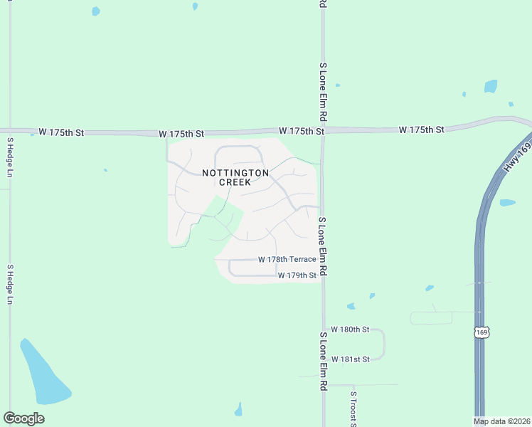 map of restaurants, bars, coffee shops, grocery stores, and more near 17765 Myrna Drive in Olathe