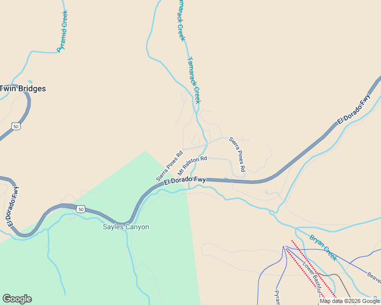 map of restaurants, bars, coffee shops, grocery stores, and more near 7084 Mount Ralston Drive in Twin Bridges
