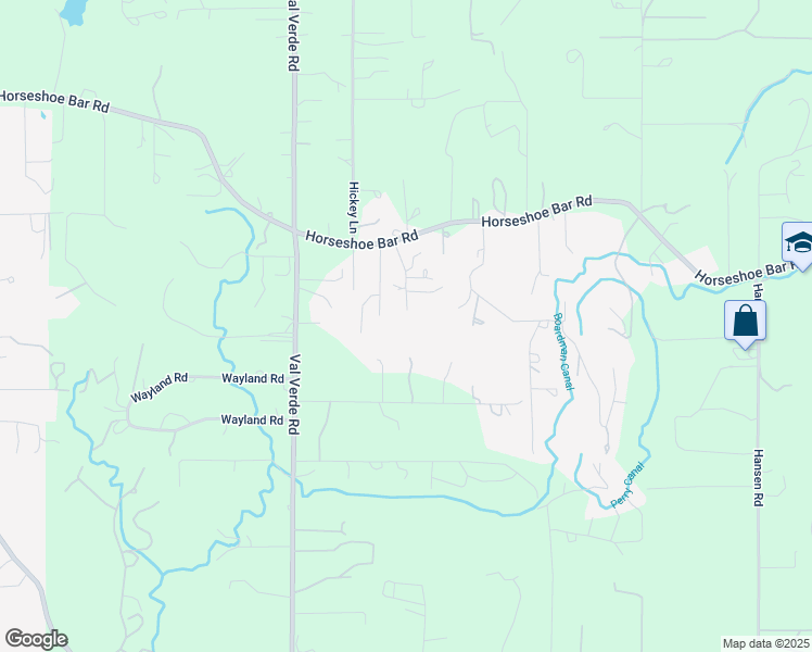 map of restaurants, bars, coffee shops, grocery stores, and more near in Loomis