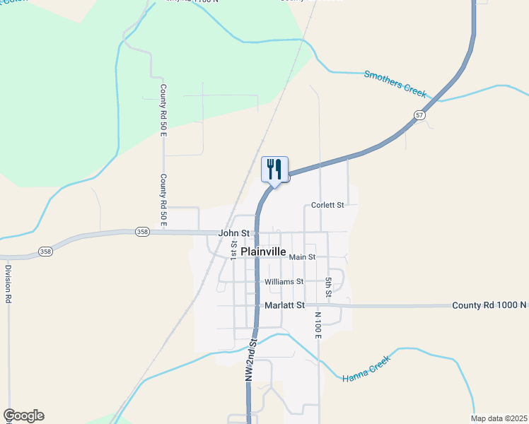 map of restaurants, bars, coffee shops, grocery stores, and more near 956 2nd Street in Plainville