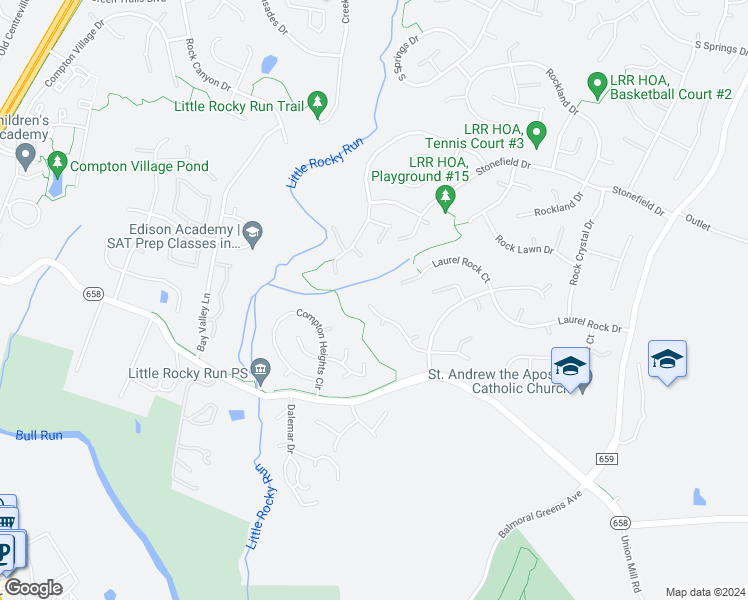 map of restaurants, bars, coffee shops, grocery stores, and more near 13928 Whetstone Manor Court in Clifton