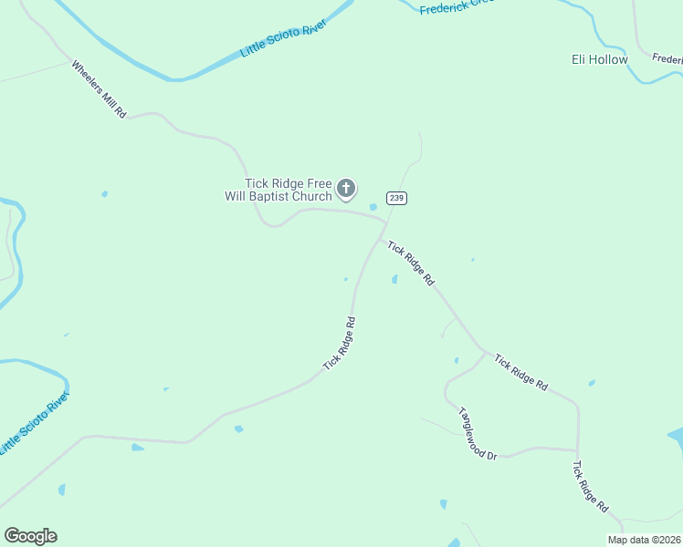 map of restaurants, bars, coffee shops, grocery stores, and more near 3115 Tick Ridge Road in Wheelersburg