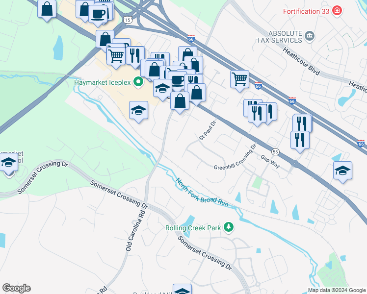 6844 Saint Paul Drive, Gainesville VA Walk Score