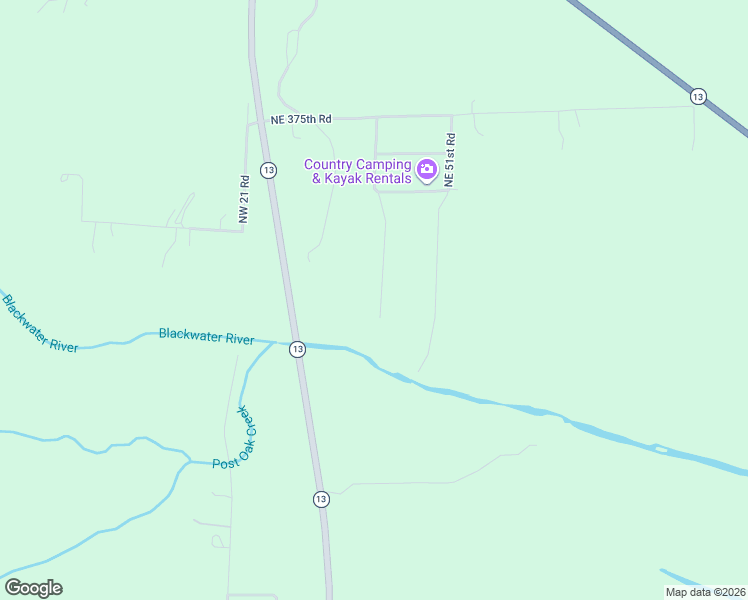 map of restaurants, bars, coffee shops, grocery stores, and more near 318 Northeast 21st Road in Warrensburg