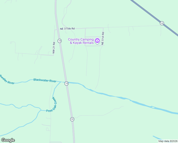 map of restaurants, bars, coffee shops, grocery stores, and more near 318 Northeast 21st Road in Warrensburg