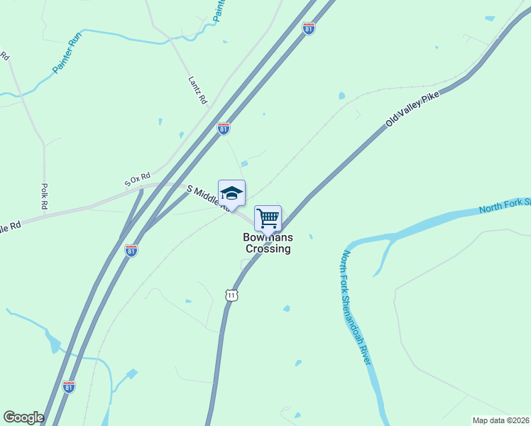 map of restaurants, bars, coffee shops, grocery stores, and more near 77 Estep Lane in Edinburg