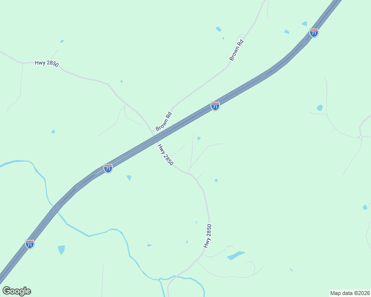 map of restaurants, bars, coffee shops, grocery stores, and more near 2525 Highway 2850 in Verona