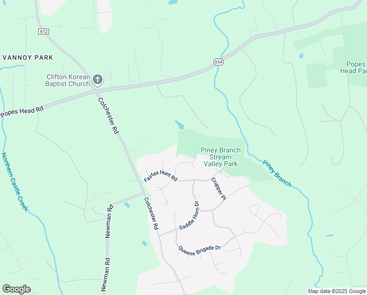 map of restaurants, bars, coffee shops, grocery stores, and more near 12203 Fox Hunter Place in Fairfax