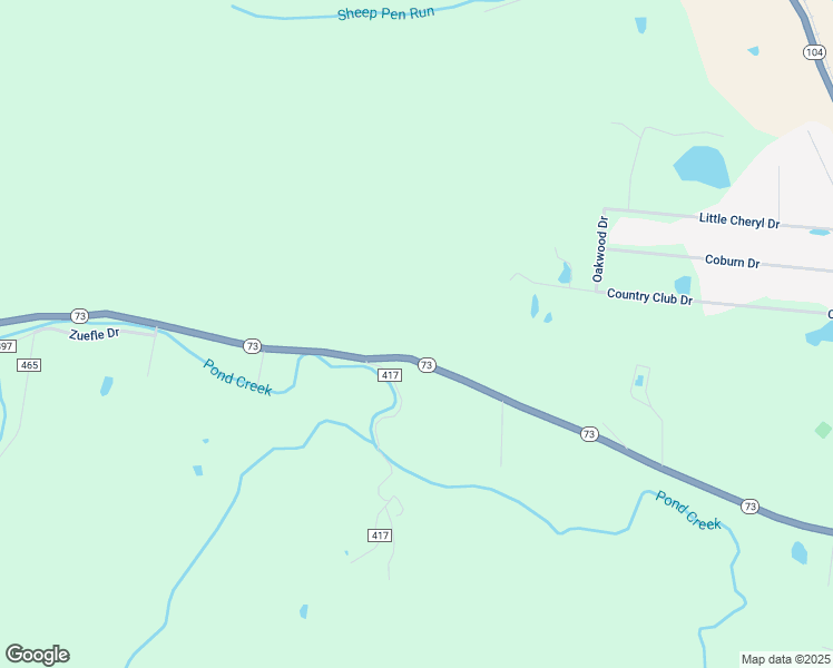 map of restaurants, bars, coffee shops, grocery stores, and more near 19213 Ohio 73 in McDermott