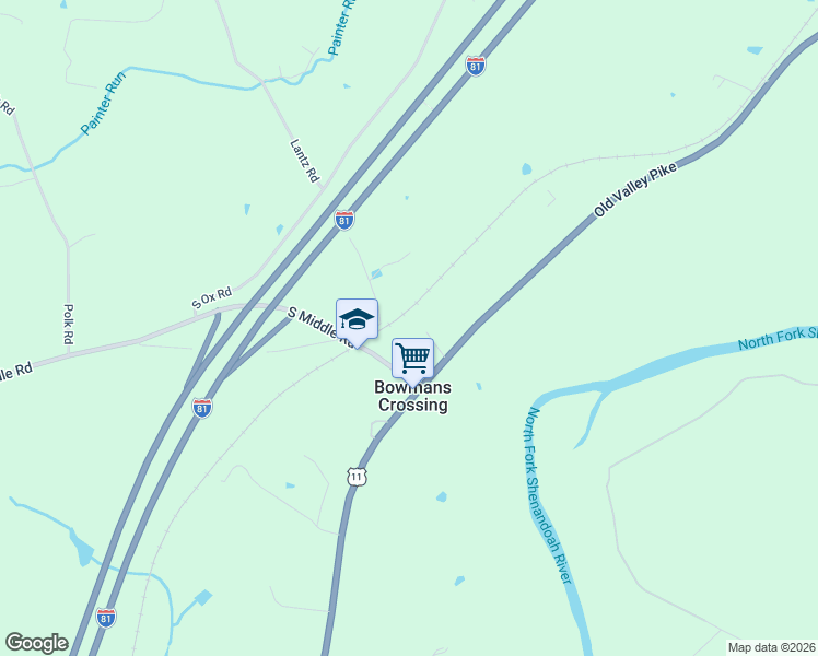 map of restaurants, bars, coffee shops, grocery stores, and more near 77 Estep Lane in Edinburg