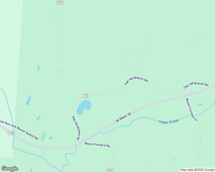map of restaurants, bars, coffee shops, grocery stores, and more near 589 Oak Hill Branch Road in South Webster