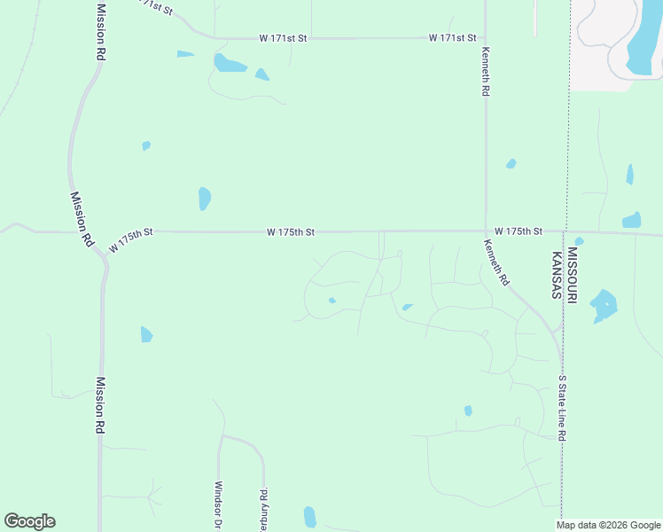 map of restaurants, bars, coffee shops, grocery stores, and more near 17521 Fairway Street in Stilwell