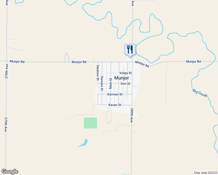 map of restaurants, bars, coffee shops, grocery stores, and more near 1869-1875 Karman Street in Hays