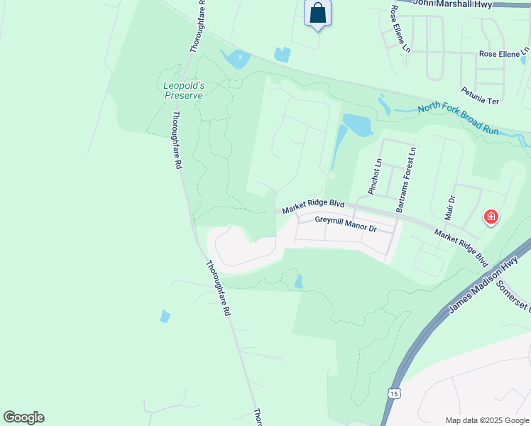 map of restaurants, bars, coffee shops, grocery stores, and more near 6796 Noyes Avenue in Haymarket