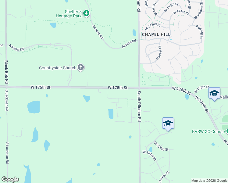 map of restaurants, bars, coffee shops, grocery stores, and more near 13600 West 177th Street in Overland Park
