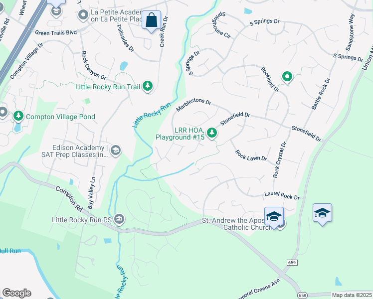 map of restaurants, bars, coffee shops, grocery stores, and more near 14001 Marblestone Court in Clifton
