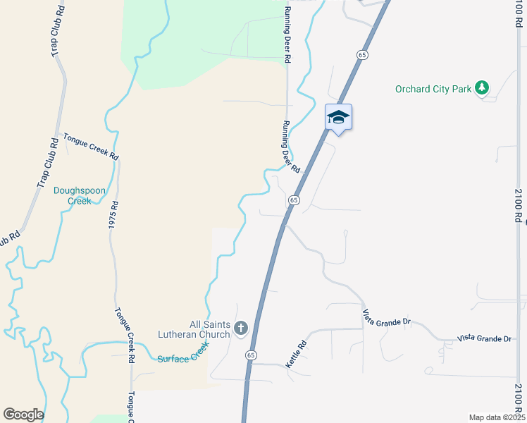 map of restaurants, bars, coffee shops, grocery stores, and more near 20179 Plateau Drive in Orchard City