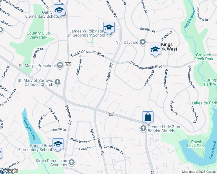 map of restaurants, bars, coffee shops, grocery stores, and more near 10316 Collingham Drive in Fairfax