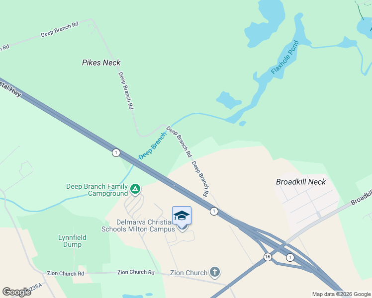 map of restaurants, bars, coffee shops, grocery stores, and more near 26770 Deep Branch Road in Milton