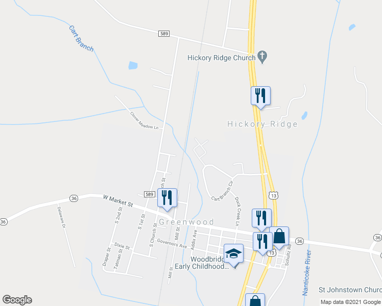 map of restaurants, bars, coffee shops, grocery stores, and more near 405 Seachase Lane in Greenwood