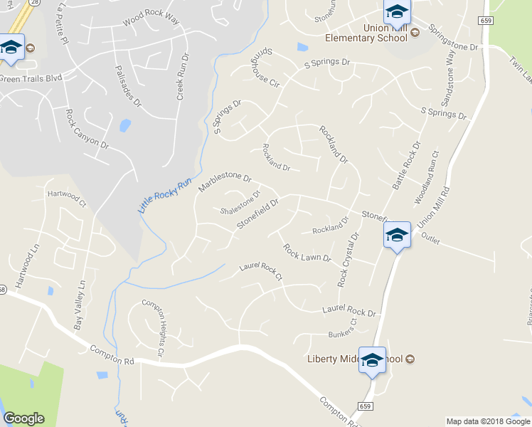 map of restaurants, bars, coffee shops, grocery stores, and more near 13925 Stonefield Drive in Clifton
