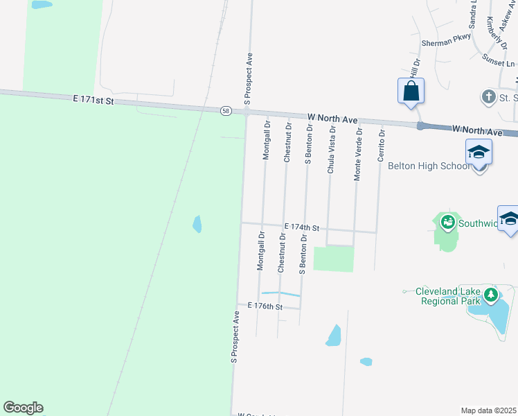 map of restaurants, bars, coffee shops, grocery stores, and more near 17250 Montgall Drive in Belton