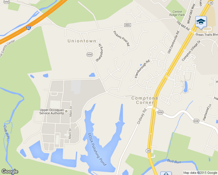 map of restaurants, bars, coffee shops, grocery stores, and more near 14704 Richard Simpson Lane in Centreville