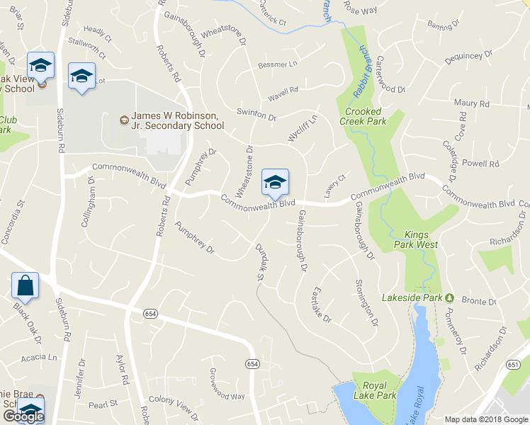 map of restaurants, bars, coffee shops, grocery stores, and more near 5110 Pumphrey Drive in Fairfax